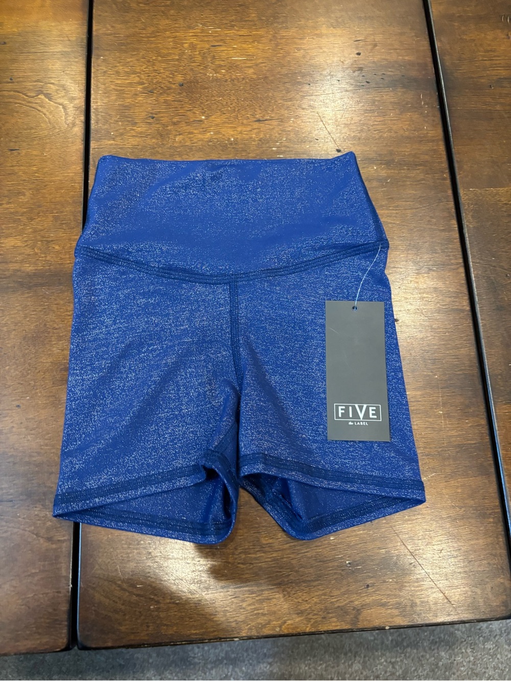 FIVE the Label Women's High-Waist Royal Blue Athletic Shorts